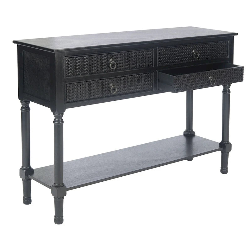 SAFAVIEH Artelia Konsolentisch mit 4 Schubladen – 107 cm B x 33 cm T x 75 cm H – 107 B x 33 T x 76 H