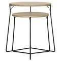 SAFAVIEH Marleen Mid-Century stapelbarer Beistelltisch – 48B x 48T x 53H cm