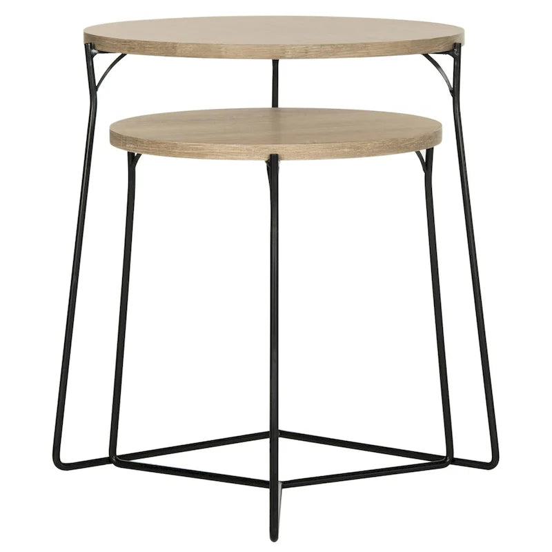 SAFAVIEH Marleen Mid-Century stapelbarer Beistelltisch – 48B x 48T x 53H cm