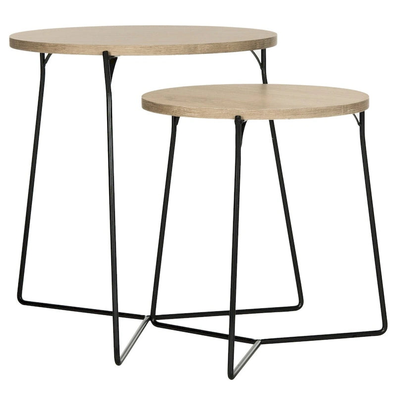 SAFAVIEH Marleen Mid-Century stapelbarer Beistelltisch – 48B x 48T x 53H cm