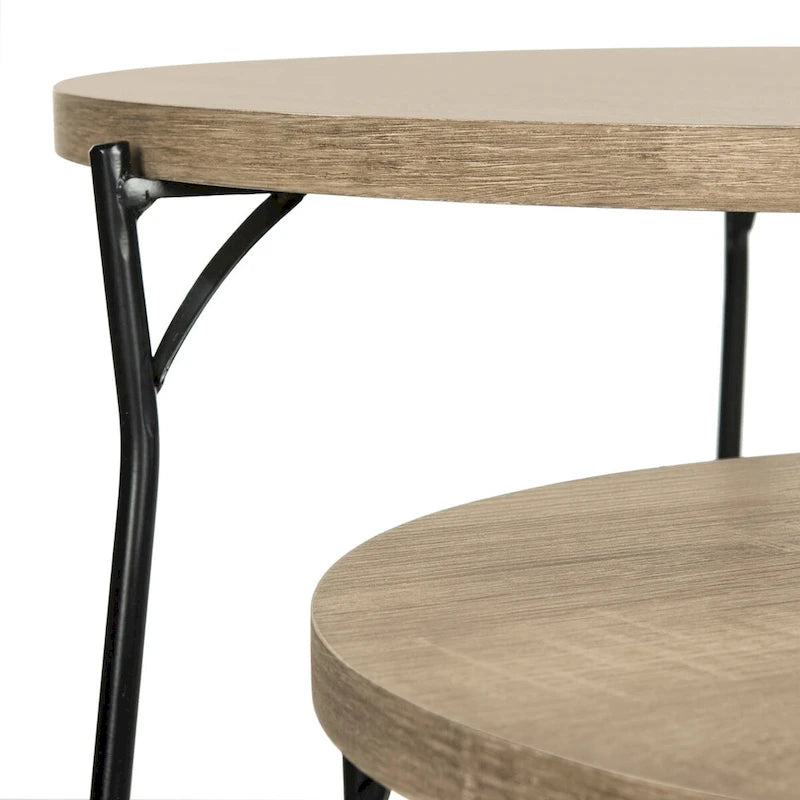 SAFAVIEH Marleen Mid-Century stapelbarer Beistelltisch – 48B x 48T x 53H cm