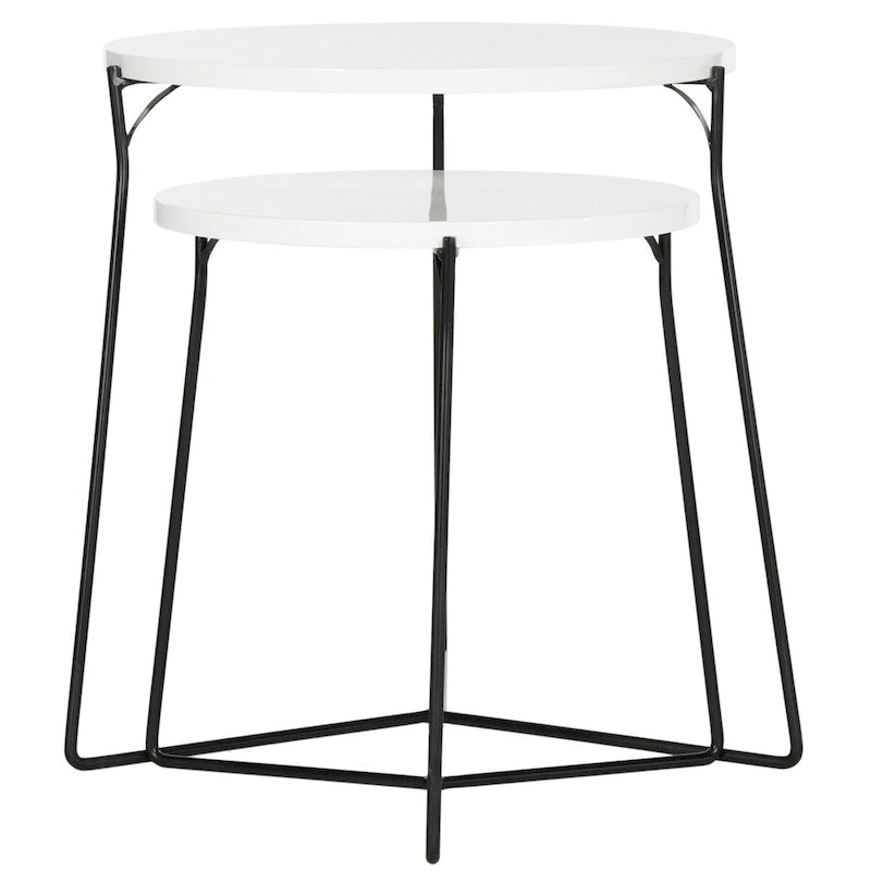 SAFAVIEH Marleen Mid-Century stapelbarer Beistelltisch – 48B x 48T x 53H cm