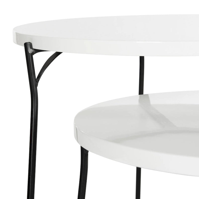 SAFAVIEH Marleen Mid-Century stapelbarer Beistelltisch – 48B x 48T x 53H cm