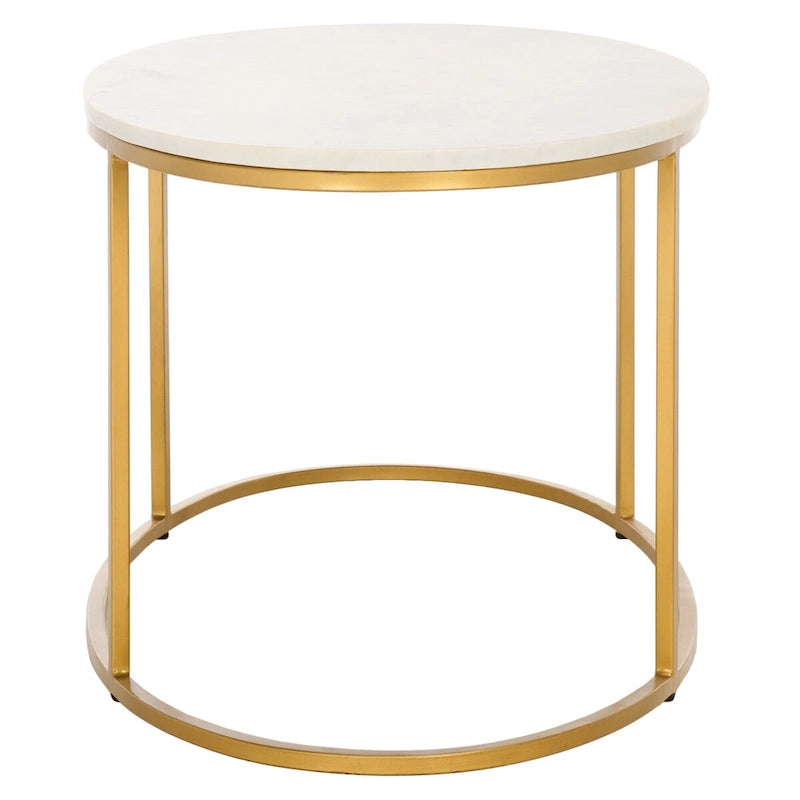 SAFAVIEH Florine Marmor-Couchtisch (vollständig montiert) – 99 cm B x 53 cm T x 46,5 cm H – 99Bx53Tx46H