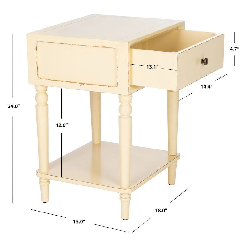 SAFAVIEH Louetta Beistelltisch - 46B x 38T x 61H cm