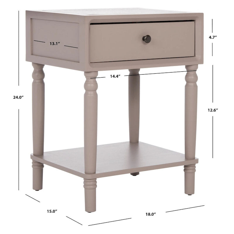 SAFAVIEH Louetta Beistelltisch - 46B x 38T x 61H cm