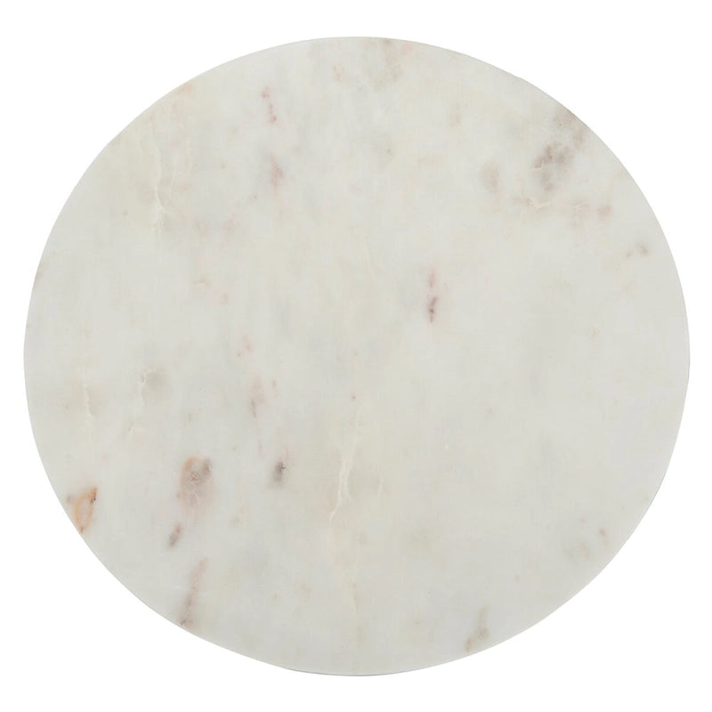 SAFAVIEH Margunde Beistelltisch mit schwarzer/goldener Steinplatte - 14.3 x 14.3 x 16 - 14Wx14Tx15H