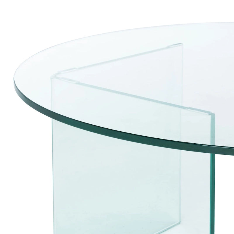 SAFAVIEH Annice Couchtisch aus gehärtetem Glas – 35 B x 35 T x 16 H – 35Bx35Tx16H