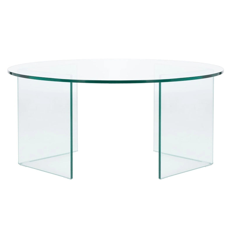 SAFAVIEH Annice Couchtisch aus gehärtetem Glas – 35 B x 35 T x 16 H – 35Bx35Tx16H