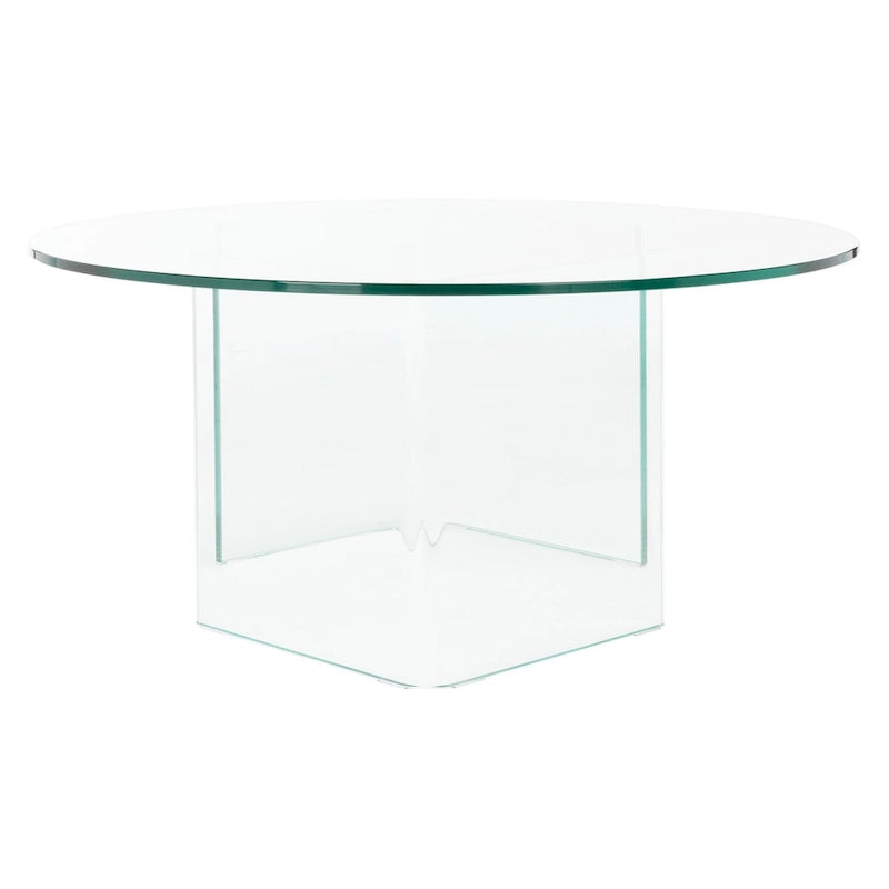 SAFAVIEH Annice Couchtisch aus gehärtetem Glas – 35 B x 35 T x 16 H – 35Bx35Tx16H
