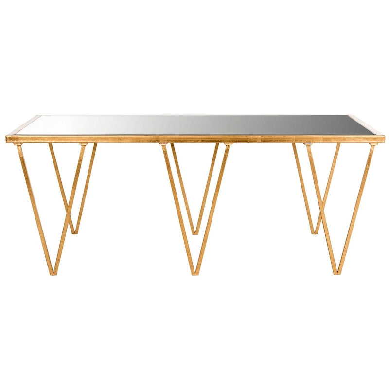 SAFAVIEH Armida Couchtisch, Antikgold-Finish – 121,92 x 46,48 x 68,58 cm – 121,92B x 46,48T x 68,58H