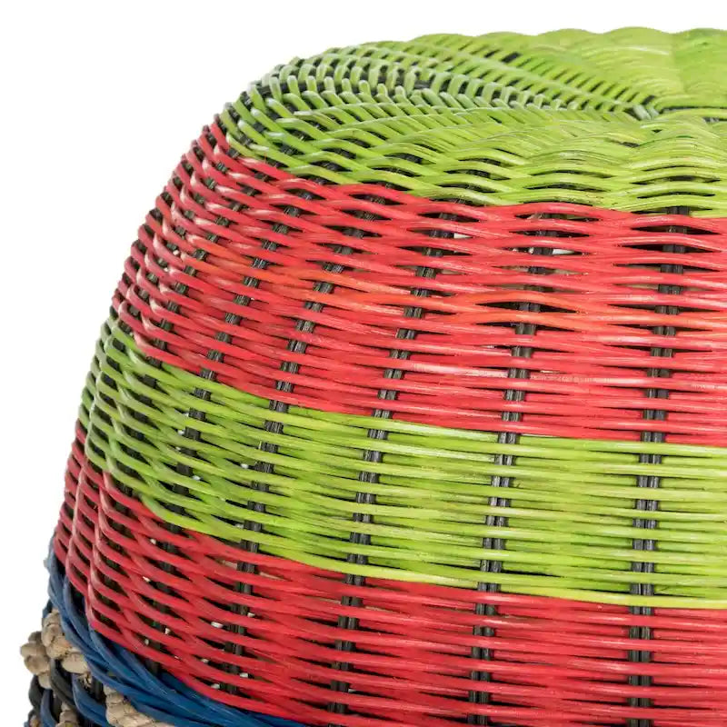 SAFAVIEH Kiriko Multi Wicker Rattan Barhocker – 45,72 x 45,72 x 45,72 cm – 45,72 B x 45,72 T x 45,72 H