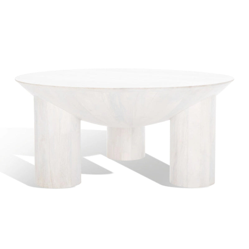SAFAVIEH Couture Isavella Rd Couchtisch aus Holz – 89 cm B x 89 cm T x 41 cm H – 89Bx89Tx41H