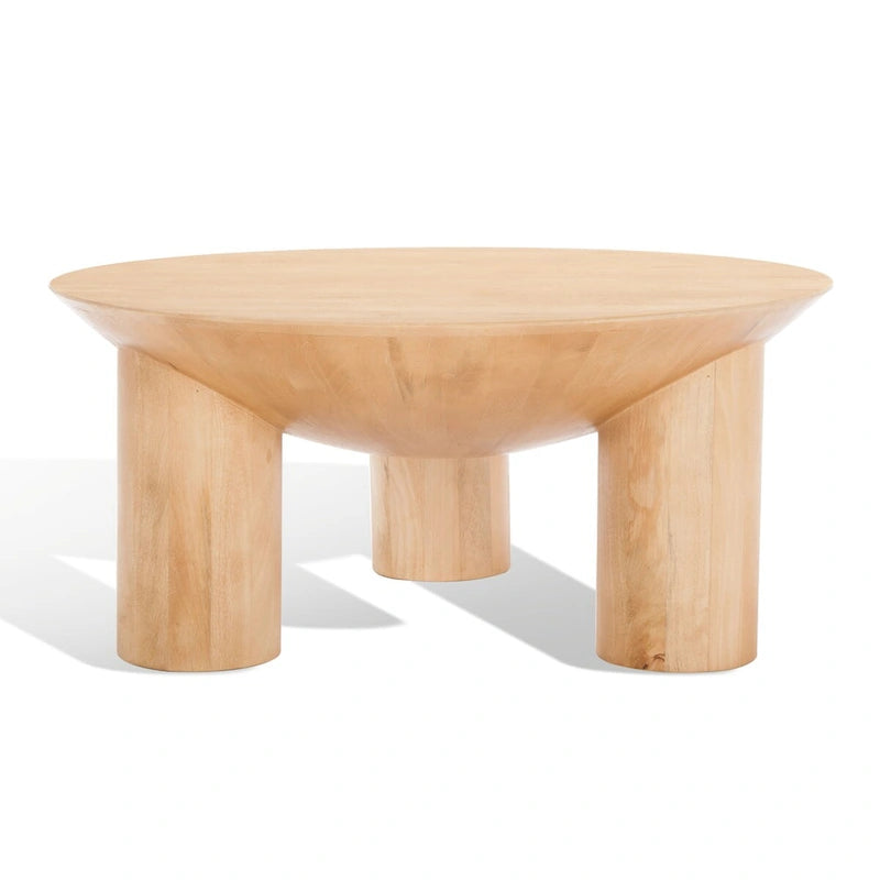 SAFAVIEH Couture Isavella Rd Couchtisch aus Holz – 89 cm B x 89 cm T x 41 cm H – 89Bx89Tx41H