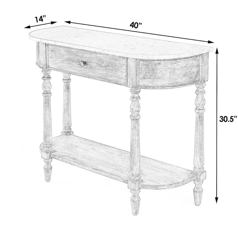 Beistelltisch Butler Danielle Marble Konsole