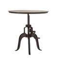 Reclaimed Metal Large Adjustable Crank Side Table by World Interiors