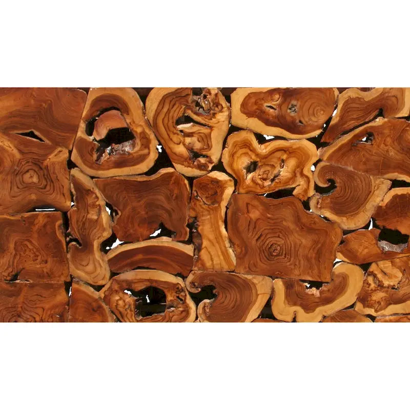Chic Teak Rustikaler Akar-Couchtisch aus Teakholz