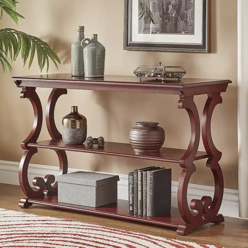 Lorraine Wood Scroll TV-Ständer Sofatisch von iNSPIRE Q Classic