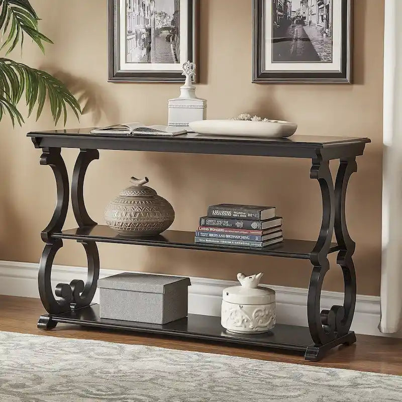 Lorraine Wood Scroll TV-Ständer Sofatisch von iNSPIRE Q Classic