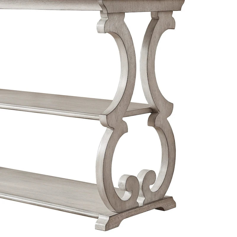 Lorraine Wood Scroll TV-Ständer Sofatisch von iNSPIRE Q Classic