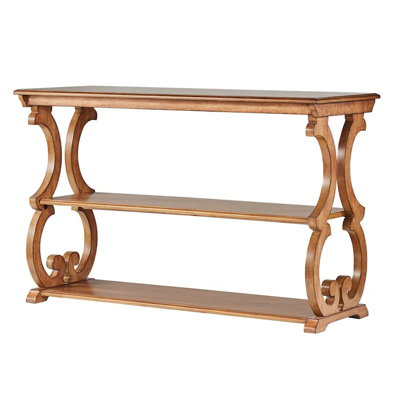 Lorraine Wood Scroll TV-Ständer Sofatisch von iNSPIRE Q Classic
