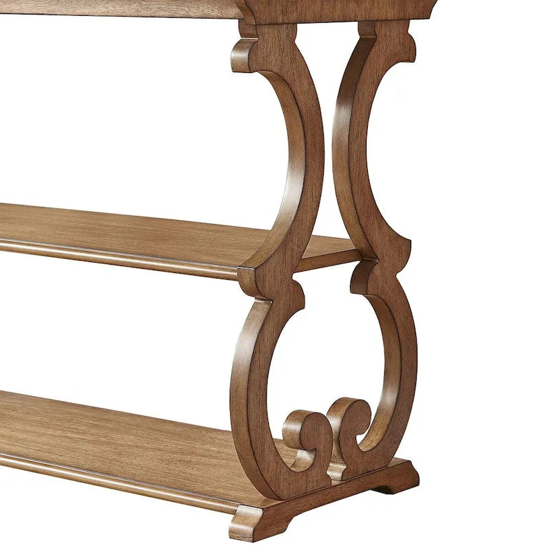 Lorraine Wood Scroll TV-Ständer Sofatisch von iNSPIRE Q Classic