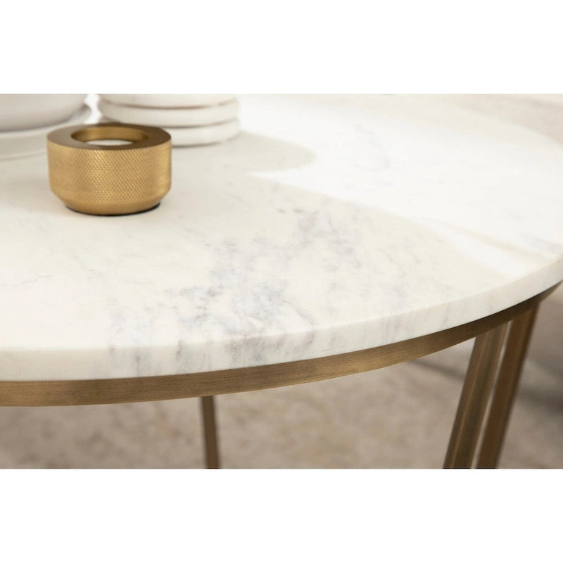 Kate and Laurel Solvay Couchtisch aus Holz und Metall