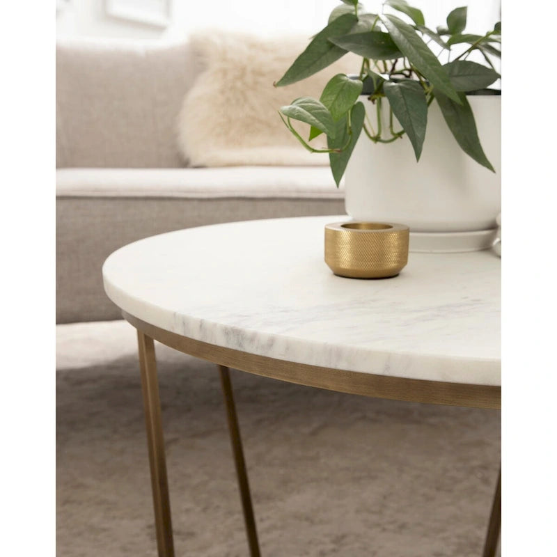 Kate and Laurel Solvay Couchtisch aus Holz und Metall