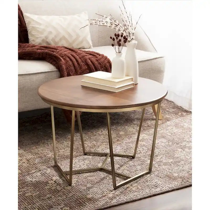 Kate and Laurel Solvay Couchtisch aus Holz und Metall