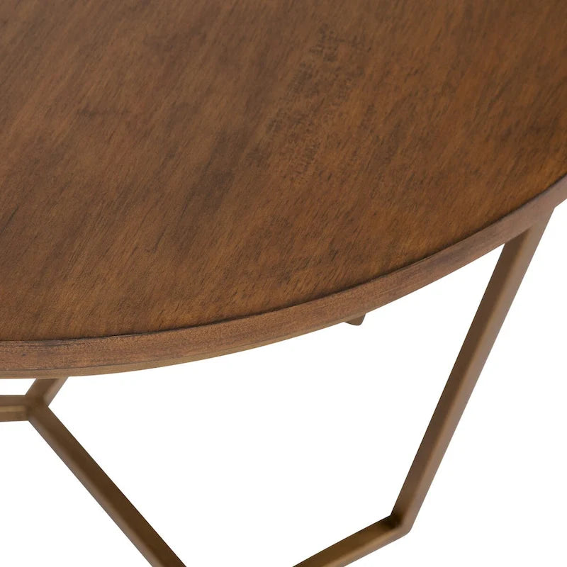 Kate and Laurel Solvay Couchtisch aus Holz und Metall