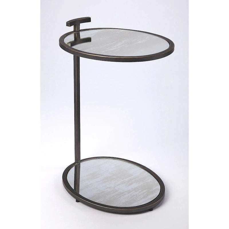Carson Carrington Tahult Gold Metal & Mirror Side Table