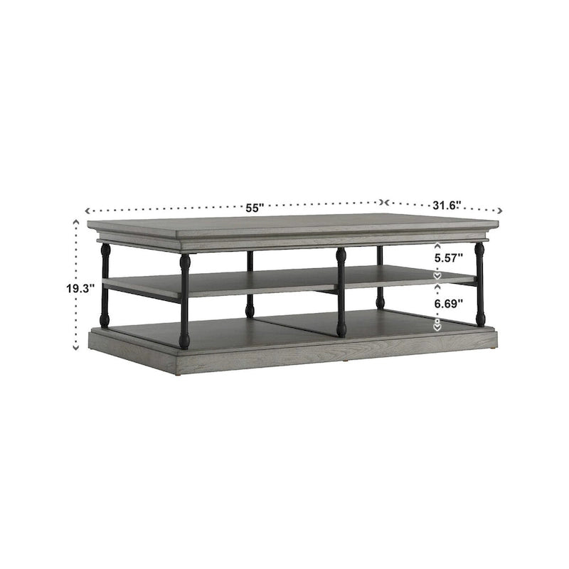 Barnstone Cornice Rechteckiger Ablagetisch von iNSPIRE Q Artisan
