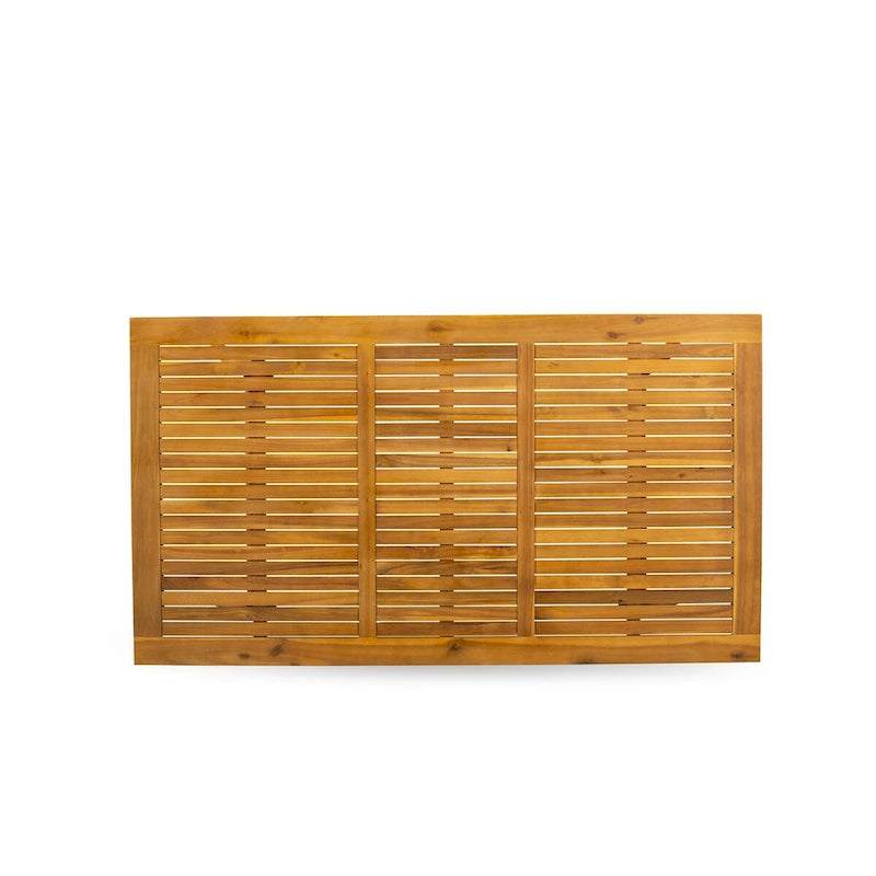 East West Furniture BDETRNA Moderner Couchtisch mit rechteckiger Platte und 4 Holzbeinen – Oberfläche in Naturöl