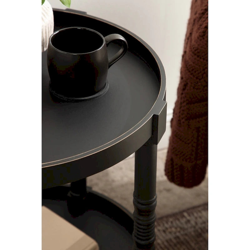 Kate and Laurel Bellport Runder Beistelltisch aus Holz
