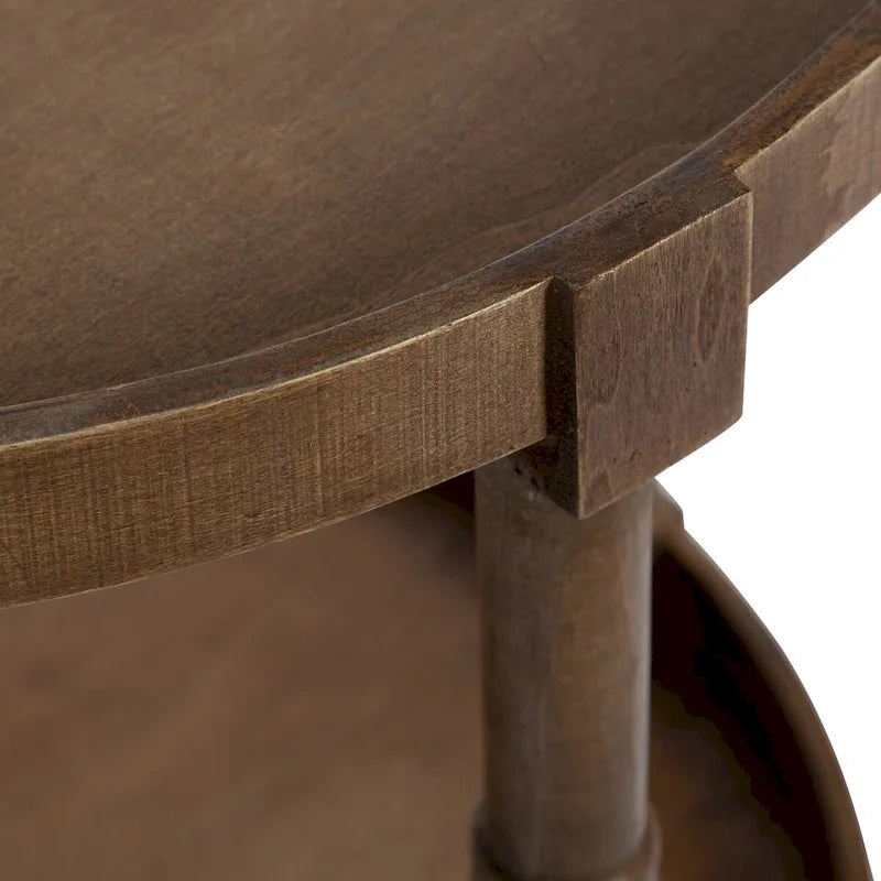Kate and Laurel Bellport Runder Beistelltisch aus Holz