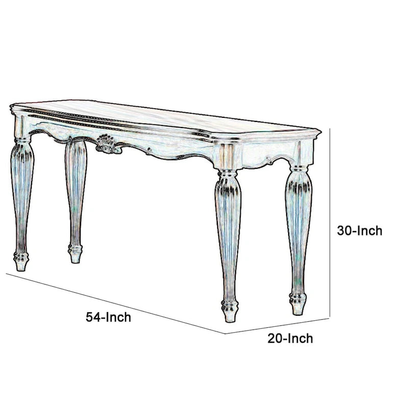 Hölzerner Sofatisch mit geschnitzten Details, Kirschbraun