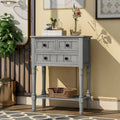 Schmaler Konsolentisch, schmaler Sofatisch mit 3 Schubladen und unterem Regal