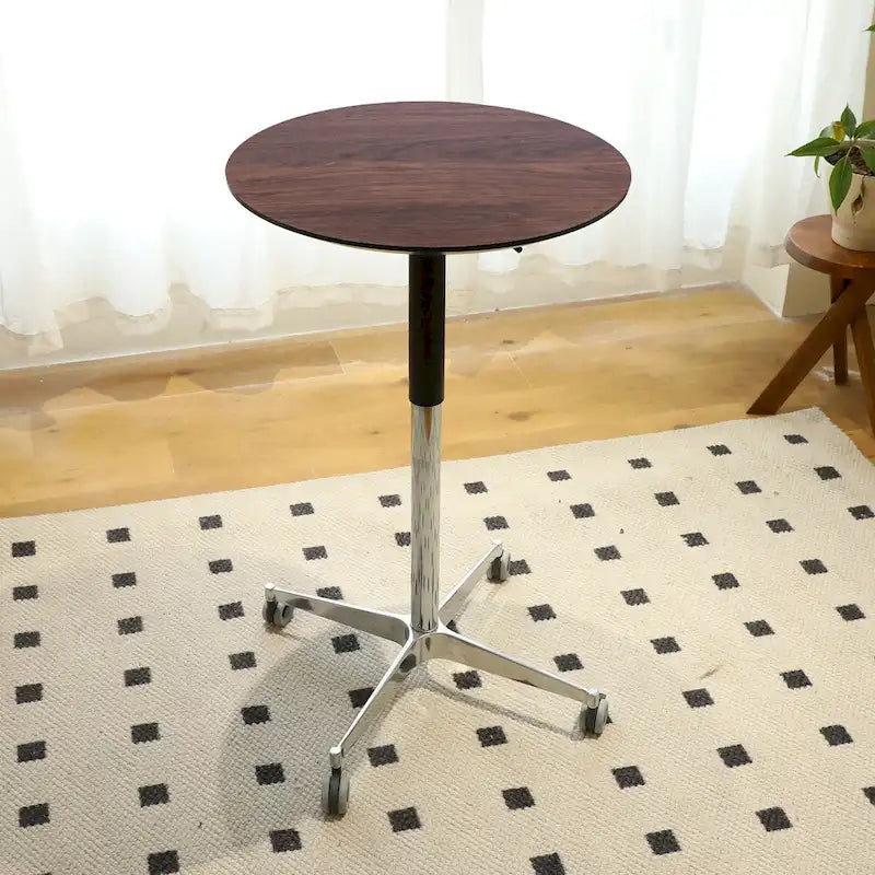 Beweglicher verstellbarer Bartisch Stehtisch 360° drehbar Thekenhöhe Aluminium-Sternfuß Beweglich für Stehpult Bistro
