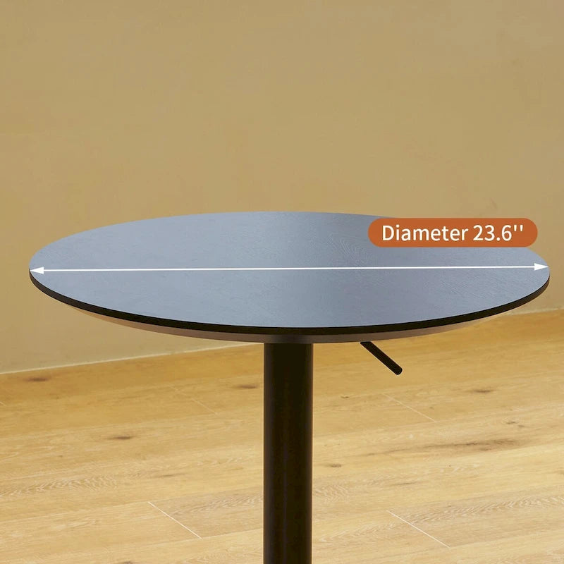 Beweglicher verstellbarer Bartisch Stehtisch 360° drehbar Thekenhöhe Aluminium-Sternfuß Beweglich für Stehpult Bistro
