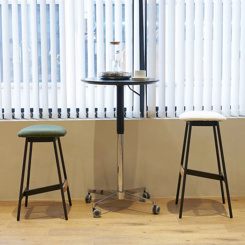 Beweglicher verstellbarer Bartisch Stehtisch 360° drehbar Thekenhöhe Aluminium-Sternfuß Beweglich für Stehpult Bistro