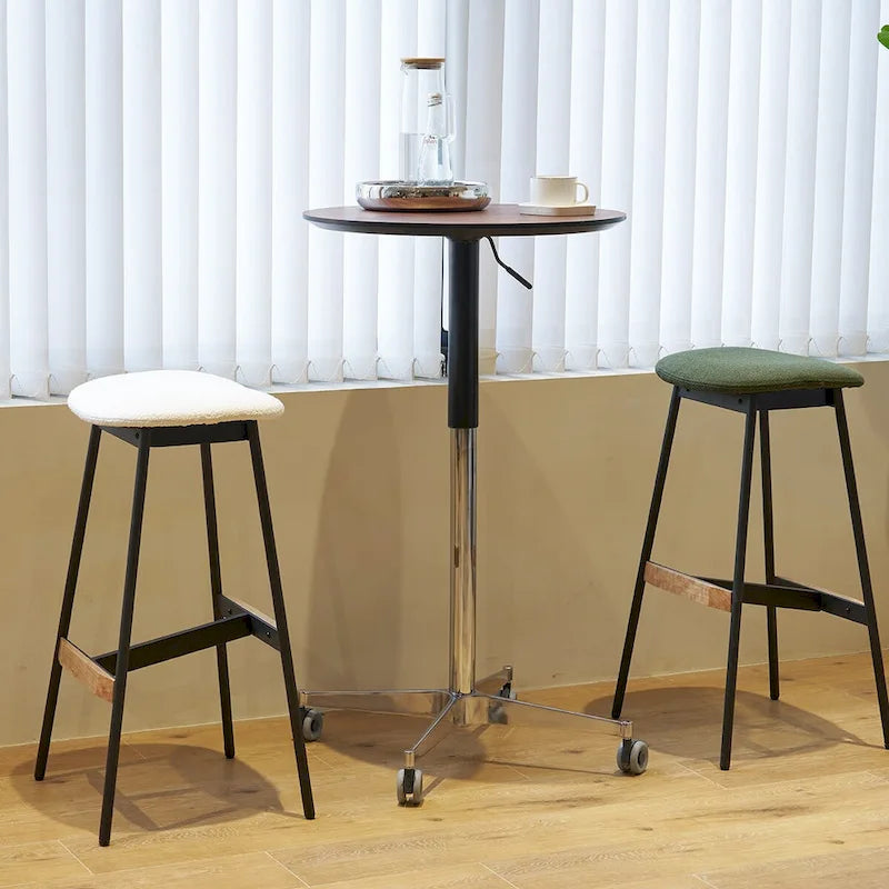 Beweglicher verstellbarer Bartisch Stehtisch 360° drehbar Thekenhöhe Aluminium-Sternfuß Beweglich für Stehpult Bistro