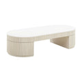 Bella Cream Ovaler Couchtisch