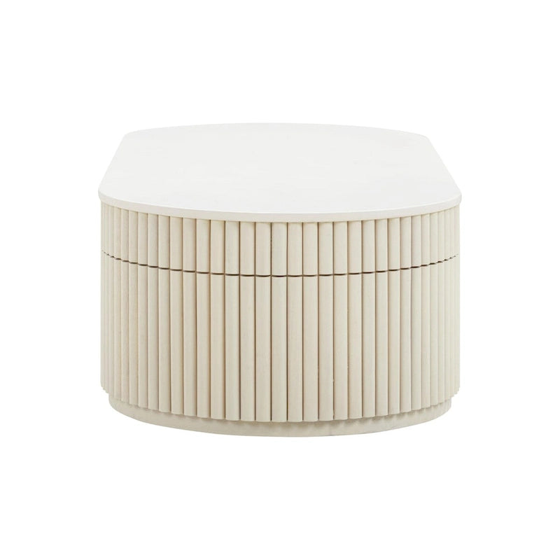Bella Cream Ovaler Couchtisch