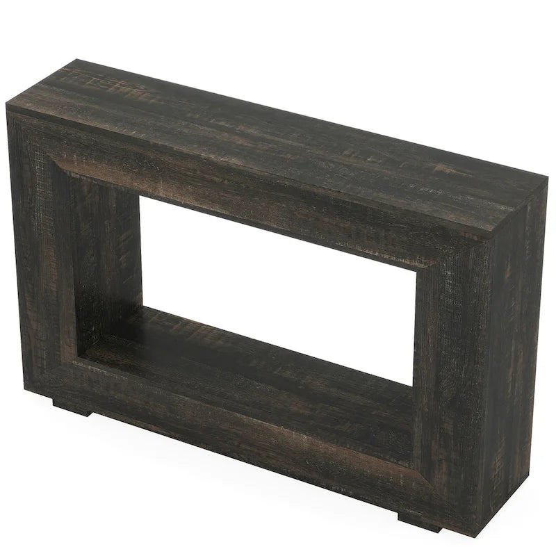 Rustikaler Konsolen-Sofatisch für Eingangsbereich, Flur, Wohnzimmer – 120 B x 83,3 H x 30 T cm