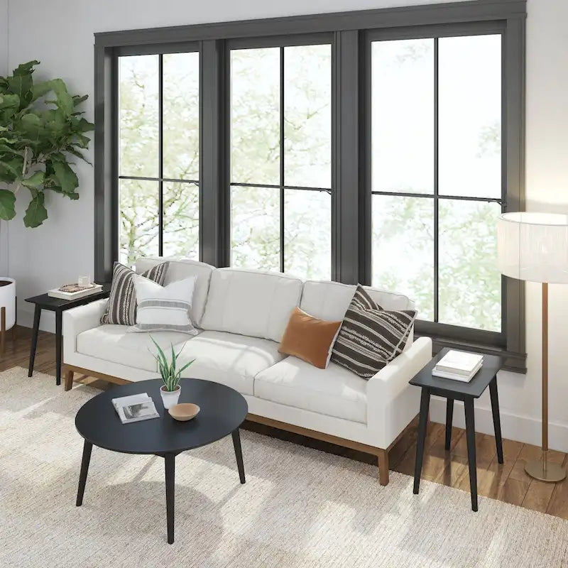 Plank and Beam Mid-Century Modern Couchtisch - 36