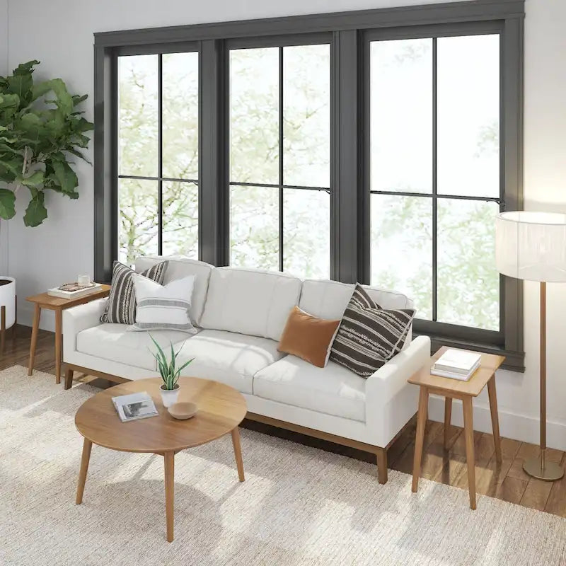Plank and Beam Mid-Century Modern Couchtisch - 36