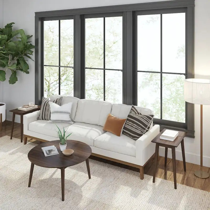 Plank and Beam Mid-Century Modern Couchtisch - 36