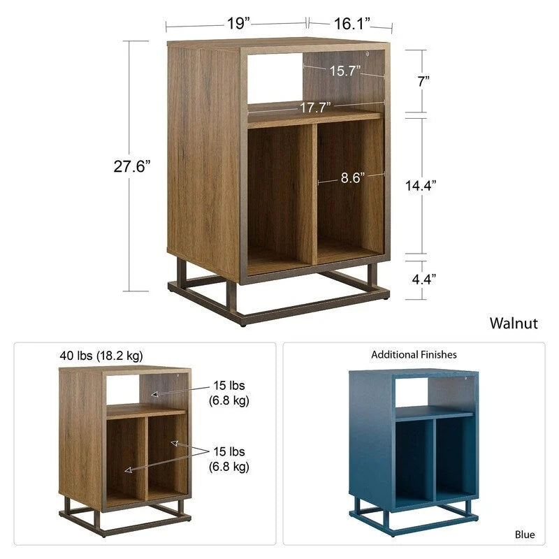 Plattenspielerständer – 16,14T x 19B x 27,56H