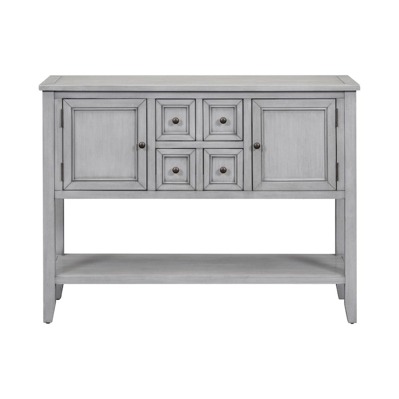Vintage Konsolentisch mit vier kleinen Schubladen und Ablagefläche für Wohnzimmer, Eingangsbereiche und Küchen