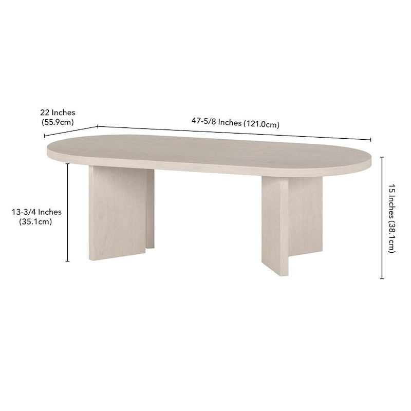 Alma 48 Breit Ovaler Couchtisch - 47.63 Breit